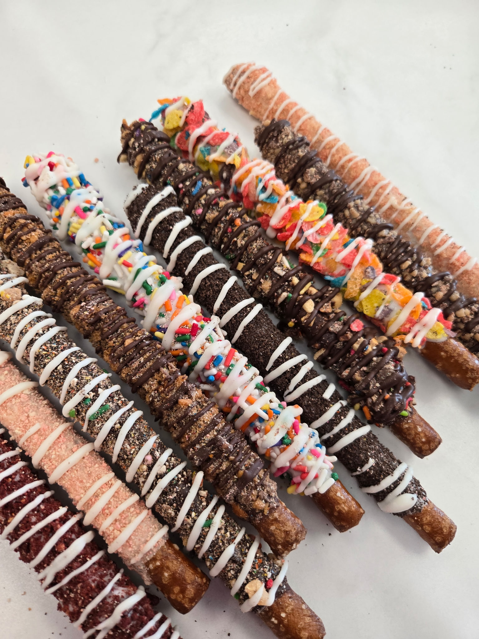 Fancy Dipped Pretzel Rods