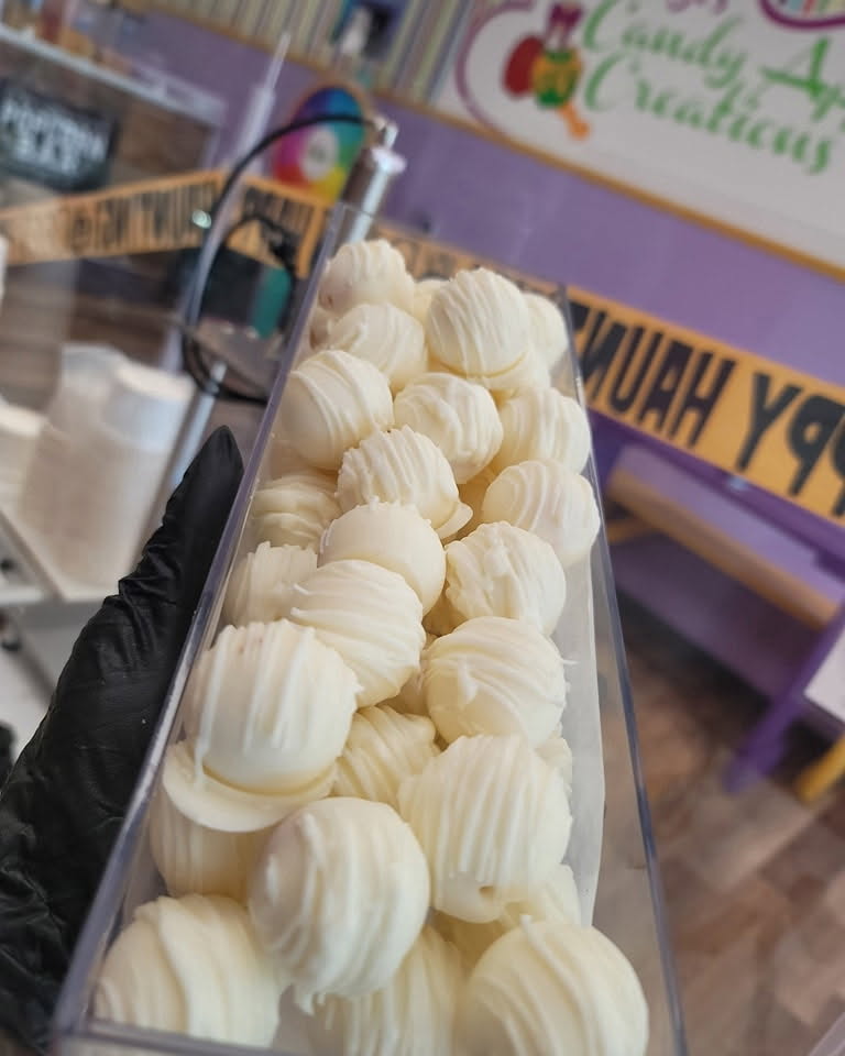 White Chocolate Macadamia Bites