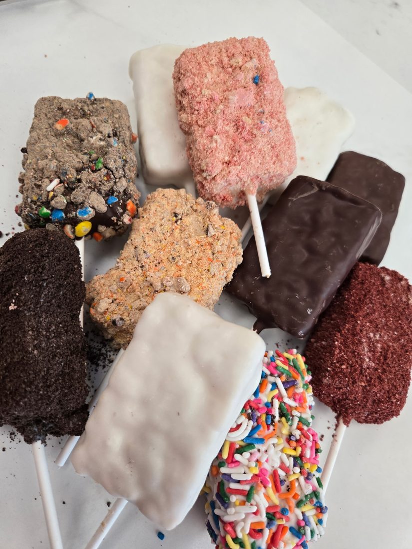 Dipped Rice Krispy Treats